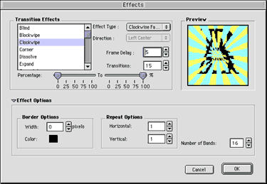 Transition Effects Window
